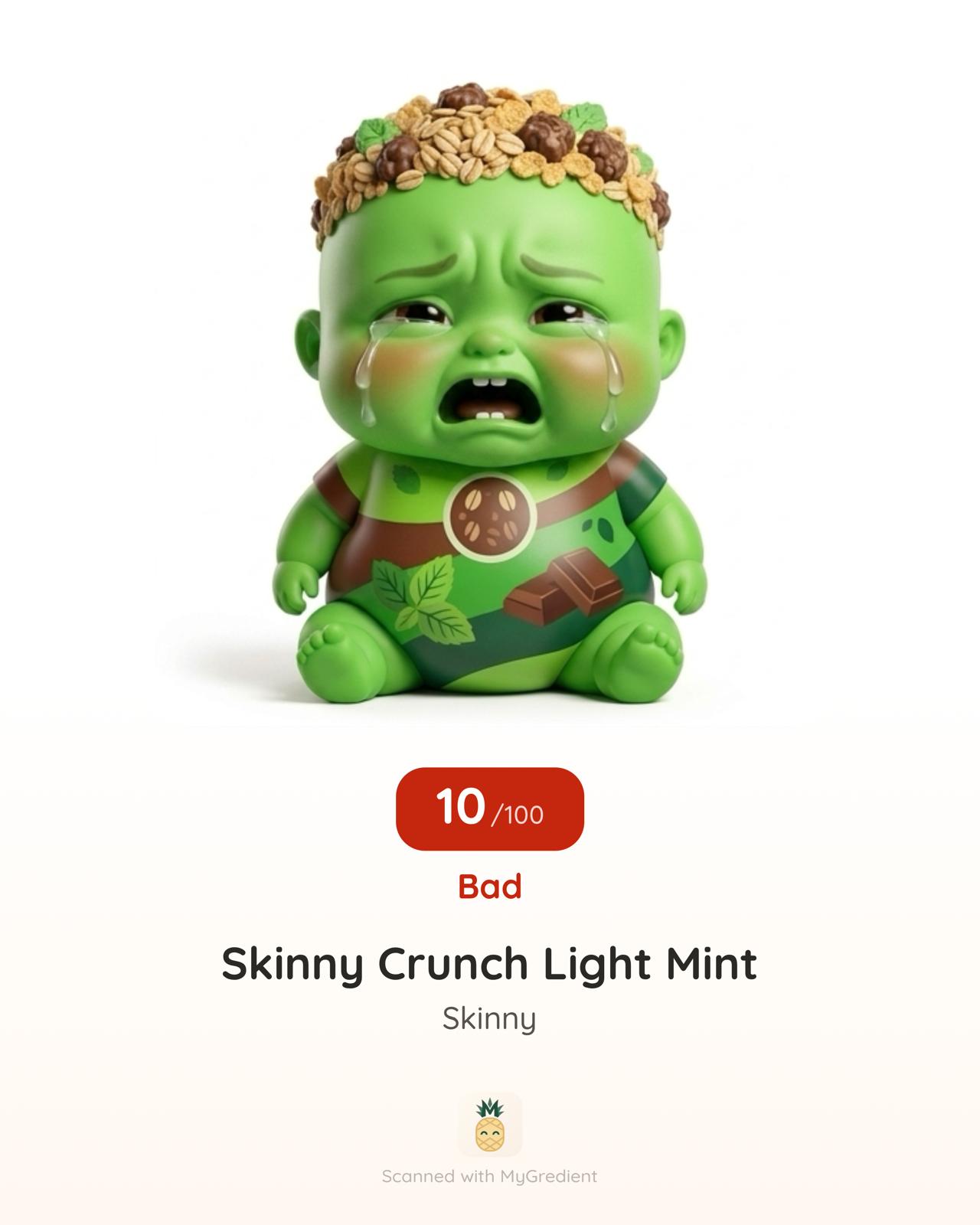 Crying result figure for a bad product